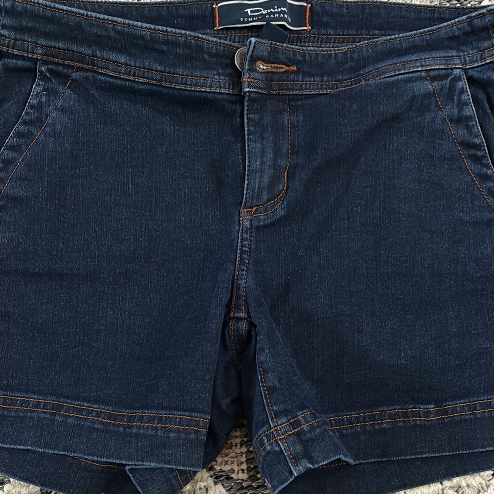Tommy Bahama Blue Jean Shorts Distressed Cut-Off Style